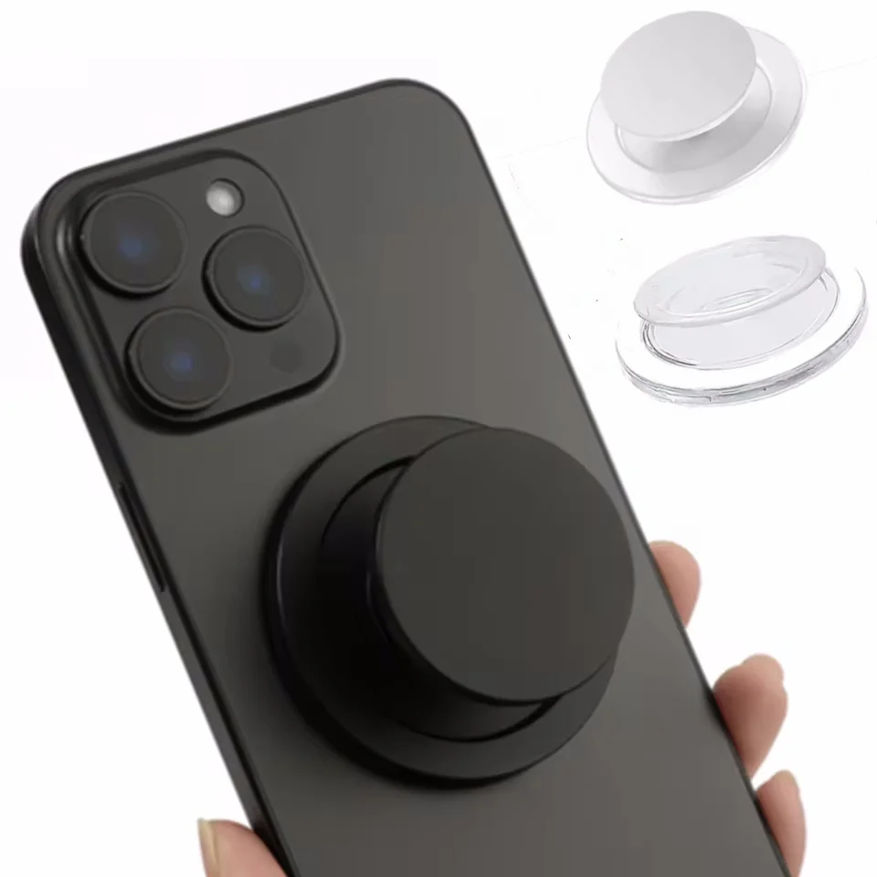 Magnetic Folding Mobile Phone Grip Holder Socket Pocket Support for Magsafe IPhone Mac Samsung Safe Ring Finger Expanding Stand