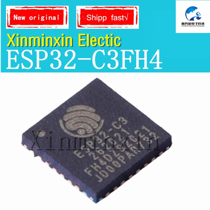 1-10PCS/LOT ESP32-C3FH4 ESP32-C3 QFN-32-EP(5x5) WiFi+Bluetooth dual-mode wireless communication chip New  Original In Stock