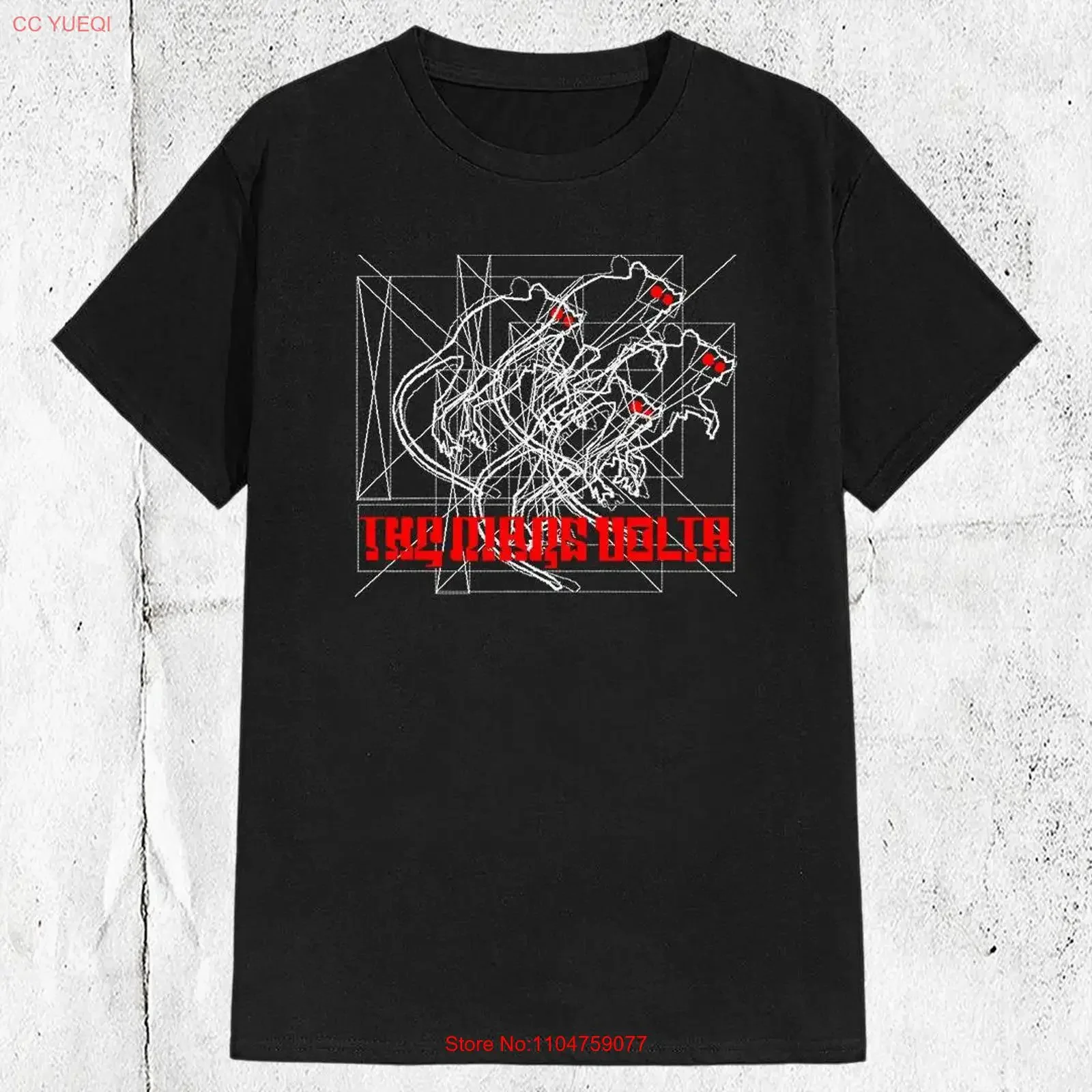 The Mars Volta Progressive Rock Band T shirt vintage Washed Casual Versatile Soft Unisex Comfortable Slightly streetwear