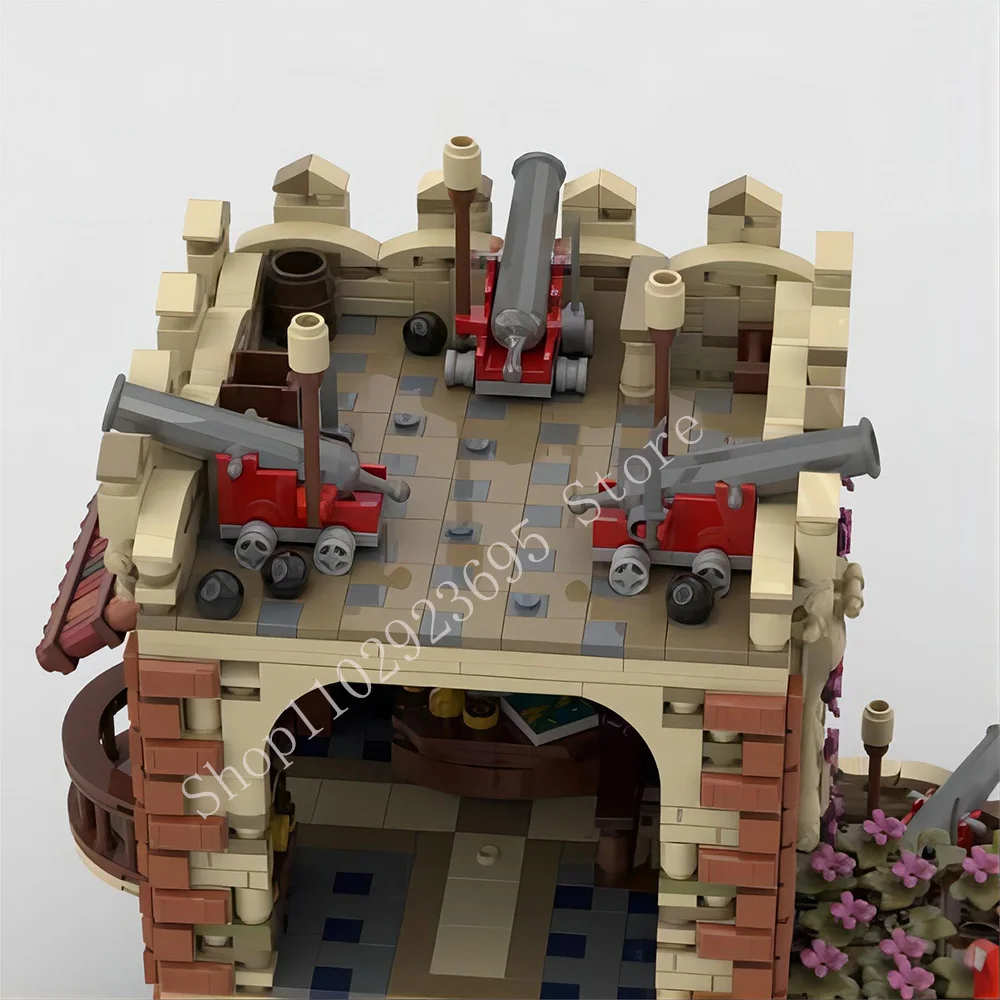 2704 PCS MOC Building Block Sabre Island USC Remake Kit Medieval Castle Soldier Defense Base Architecture DIY Bricks Kids Toys