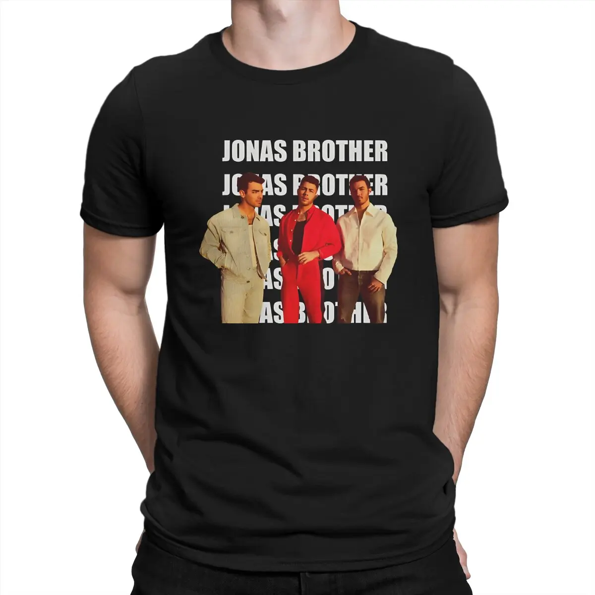 J-Jonas Brothers Band Men's TShirt Band Music Distinctive T Shirt Original Streetwear Hipster