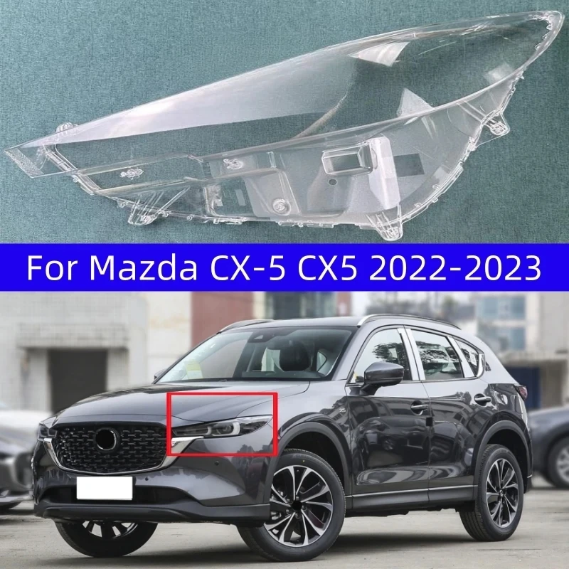 

For Mazda CX-5 CX5 2022 2023 2024 Automotive A Transparent PC Car Lights Shell Headlights Lampshade