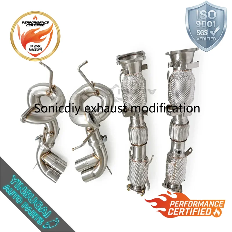 OEM High Flow Heat Shield Exhaust Manifold Downpipe For Acura NSX 3.5T V6 2016-2022 SS304 Improves Turbo Response