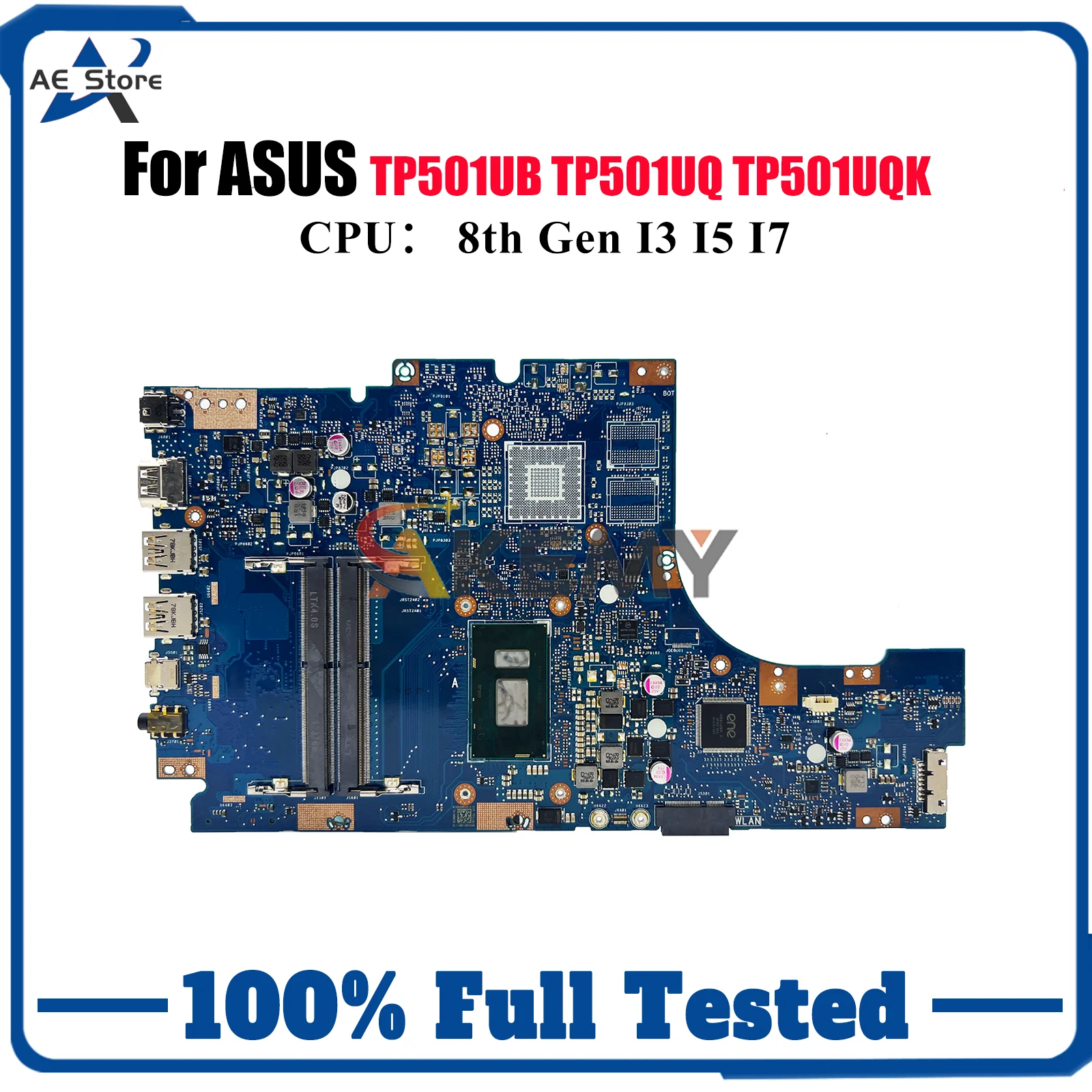 

TP501UA Материнская плата для ноутбука ASUS VivoBook Flip TP501UQ TP501UB TP501UQK TP501UA TP501U Материнская плата для ноутбука с процессором I3 I5 I7