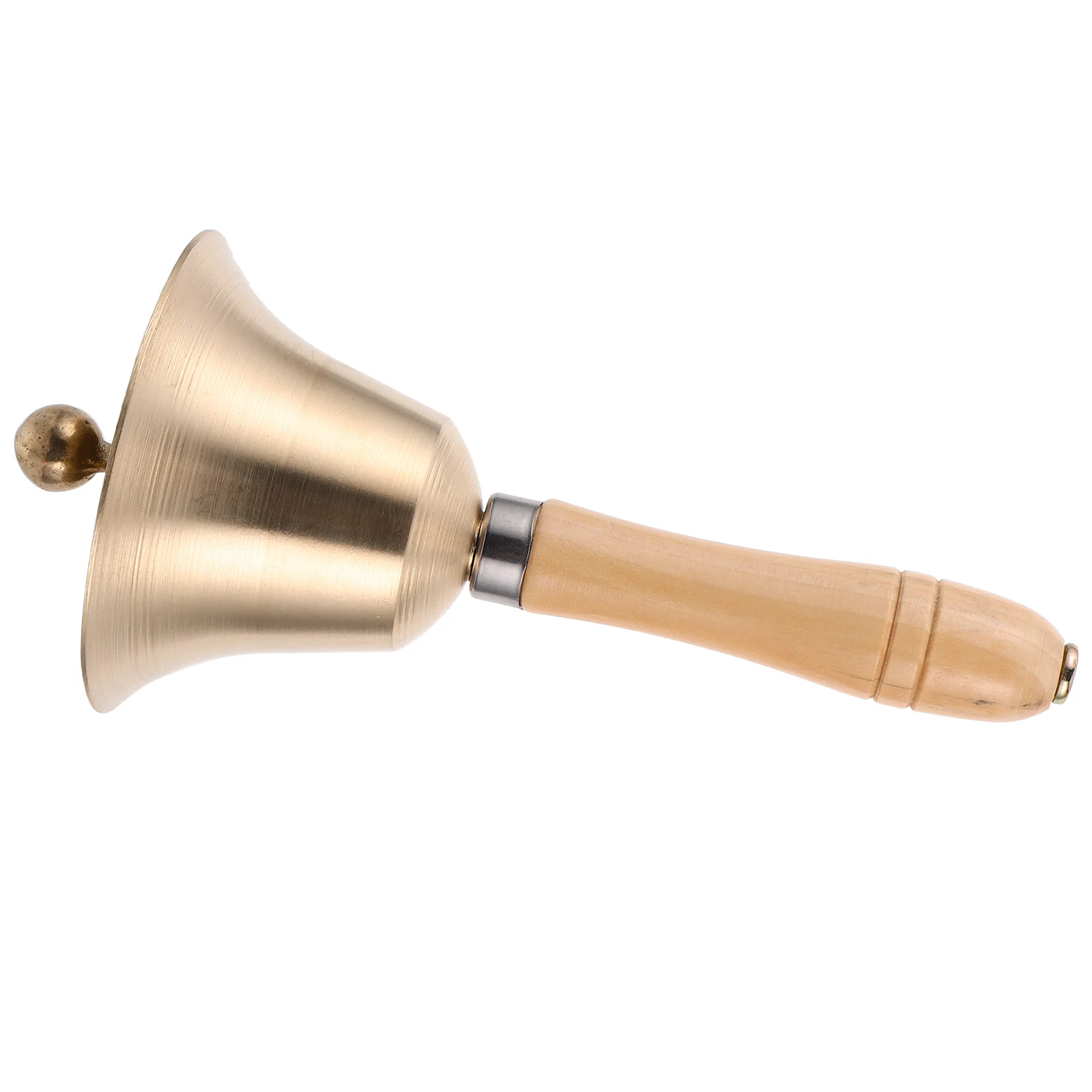 

Pet Polished Brass Hand For Christmas Party Hotel Home Use Lightweight Sturdy Christmas Hand Bell Party Handbell