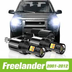 2pcs For Land Rover Freelander 2001-2012 Dual Mode LED Turn Signal+Daytime Running Light DRL 2007 2008 2009 2010 Accessories