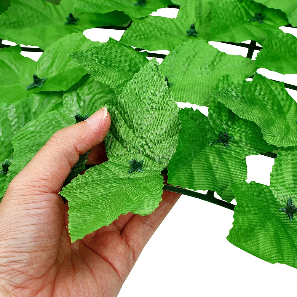 

Artificial Green Plant Wall Simulated Leaf Fence For Balcony Garden Decor Outdoor Indoor Privacy Screening
