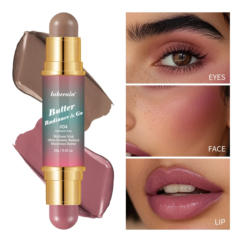 

Многофункциональная палочка Butter Glow & Go для щек, контур, глаз, губ, двуглавая бронзатор-румяна, матовая светло-глянцевая бронза