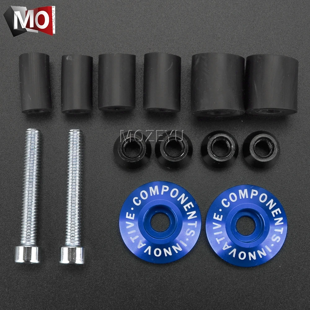 For Kawasaki ZX6R ZX-6R ZX 6R ZX7R ZX9R ZX10R ZX-10R ZX12R ZX14R ZX4R ZX4RR ZX-4R Motorcycle Handlebar Grips Handle Cap End Plug view 5