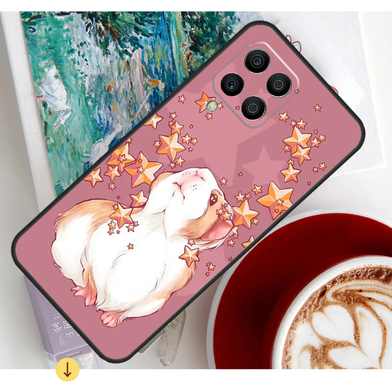 モルモット柄ケース Samsung Galaxy M20 M31 M16 M36 M56 M33 M53 M13 M12 M32 M52 M15 M55 M14 M35 M34 M54用