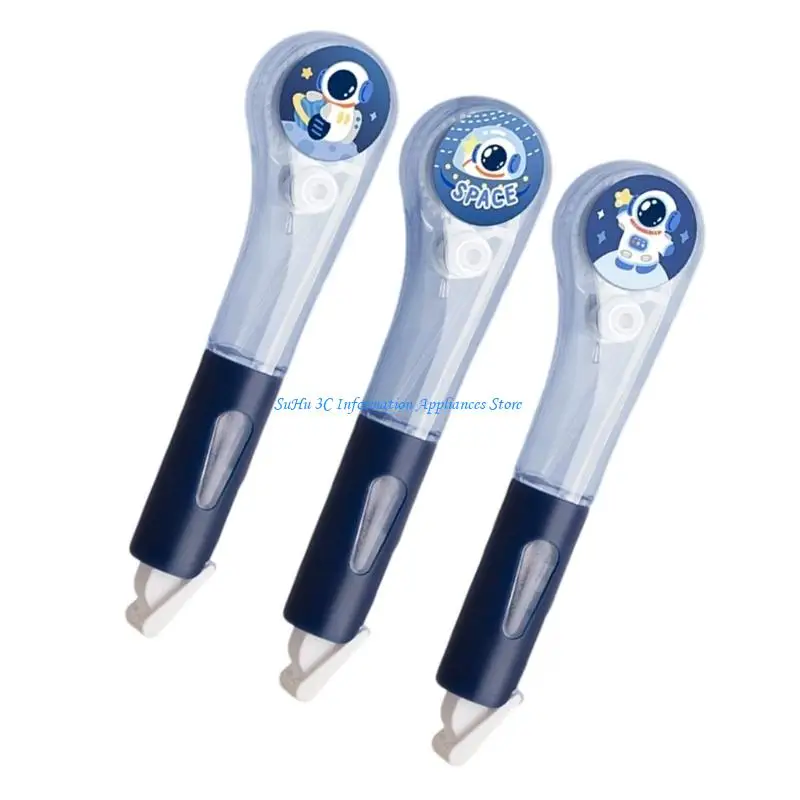 3pcs تصحيح شريط الأسطوانة 6mx5mm لملاحظة أخذ أشرطة تصحيح أبيض قابلة لإعادة التعبئة إجمالي 18 مترًا للمدرسة والمكتب