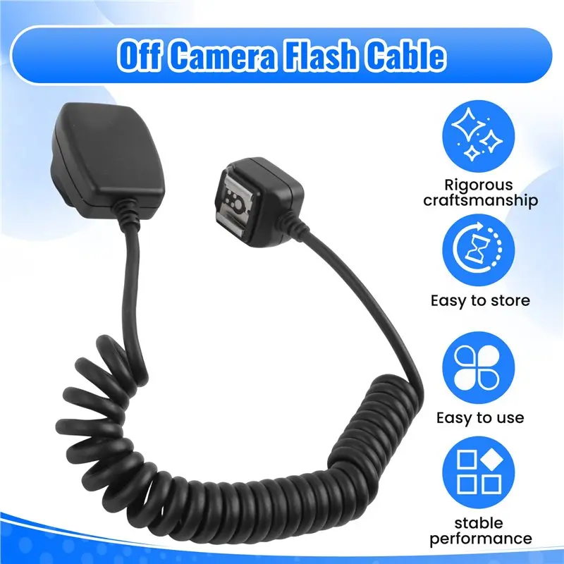 Leading-OC-E3 Sync Off-Camera Flash Focus Cable Camera Extension Cord For 580EX II / 580EX