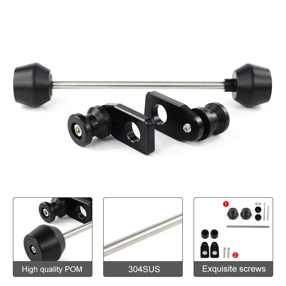 Swingarm Spools Sliders For Honda CRF250L/CRF250L Rally 2017-2020 CRF300L/CRF300L Rally Front Axle Fork Sliders Crash Protector