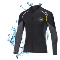 ZCCO 1.5mm Neoprene Diving Suit Men's and Women's Split Long Sleeve Surf Snorkel Top Jacket Warm Water Sports Surf  Wetsuit