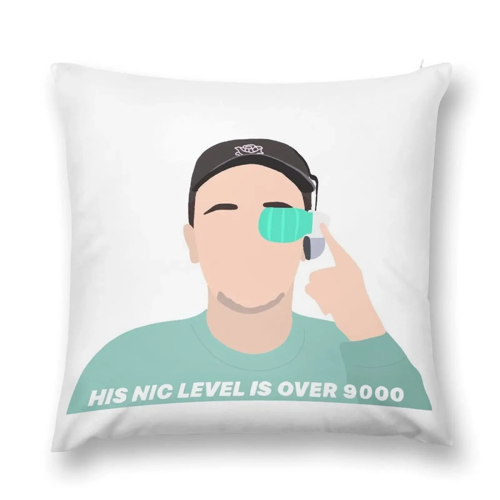 Nic Level 9000 Throw Pillow Pillows Aesthetic christmas pillow case Sofa Cover anime girl pillow