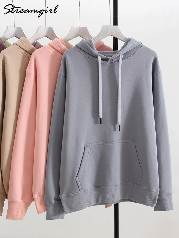 Streamgirl Fleece Winter Warm Hoodies Women Oversize Pullovers Hoodie y2k Oversize Sweatshirt Winter Women Thick Fleece Hoodies