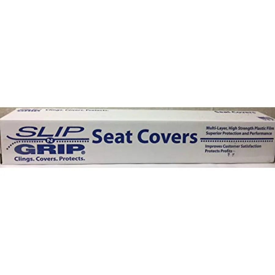 

32In X 52In.5 Mil Value Seat Cover 500/Roll Factory Black Durable Vinyl Material for Automotive Interior Use