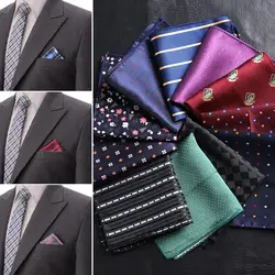 Casual Satin Paisley Hankies embroidery Men handkerchief Chest Towel