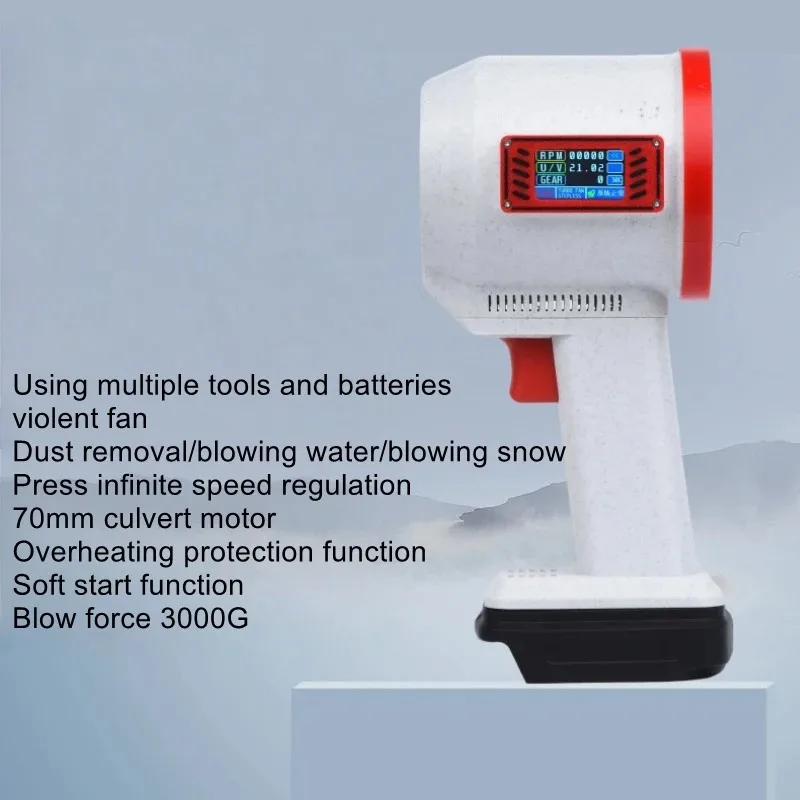 Violent fan, brushless motor, turbine, car wash, water collection, strong snow blowing, outdoor use