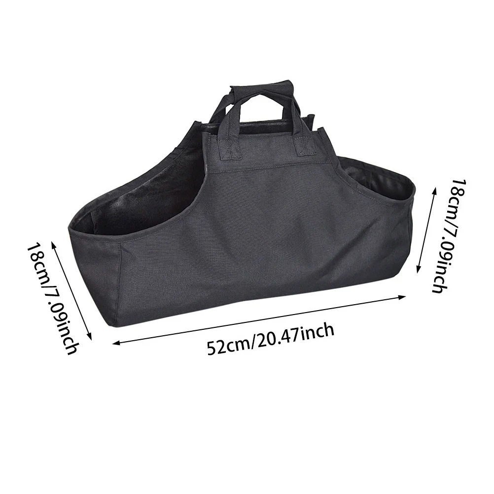 1pc キャンプキャンバスバッグ折りたたみ薪収納ポーチポータブルウッドキャリア屋外ピクニックキャンプギアオーガナイザー加熱用