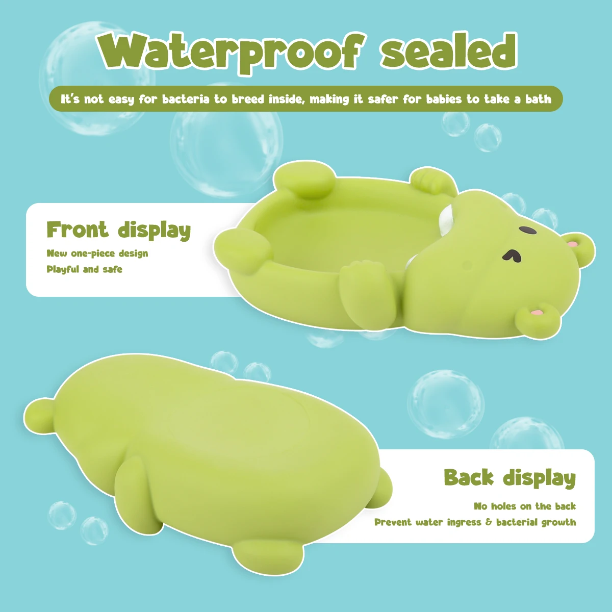 4 Pcs Baby Bathroom Floating Animal Sea lion Hippopotamus Water Children Summer Swimming Pool Bath Toys For Gifts