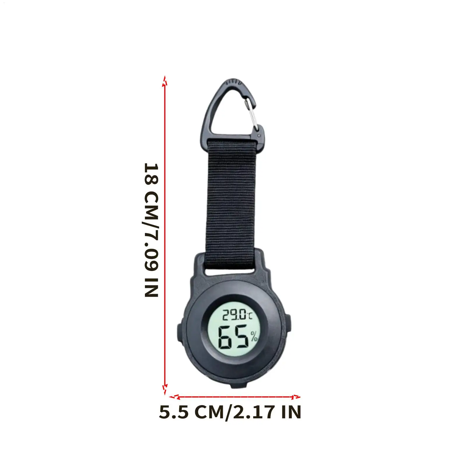 Clear Display Digital Temperature Humidity Reader Battery Powered Weather Sensor Portable Temp Humidity Monitor For Outdoor