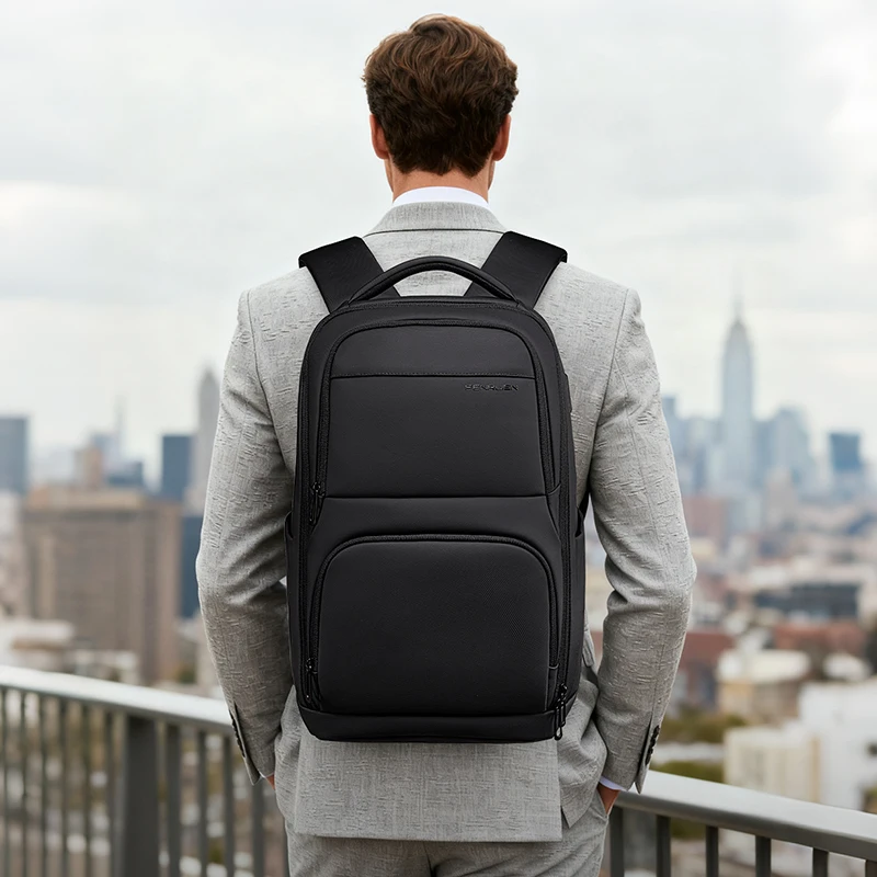 FENRUIEN Men's Backpack, Business Travel Bag, Water-Resistant 16-inch Laptop Backpack