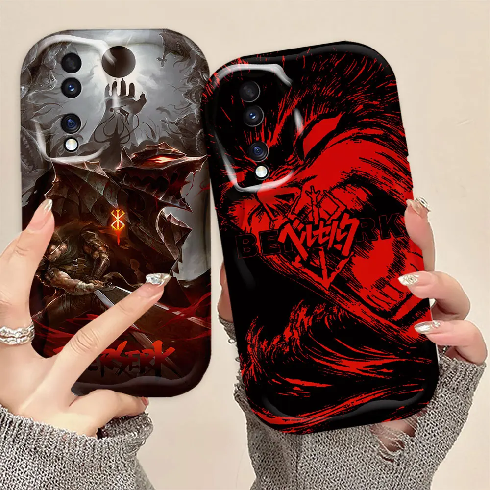 Berserk Guts Badass Anime Phone Case For HUAWEI P40 P30 NOVA 11 10 9 7 5T SE MATE 40 30 HONOR 90 LITE 50SE X50I 20 PRO 5G