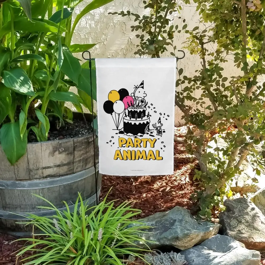 Graphics & More Diary of a Wimpy Kid Party Animal Garden Yard Flag with Pole Stand Holder LLX PPM