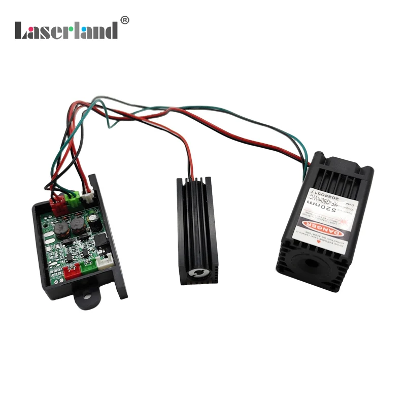 650nm 150mW rosso + 515nm 50mW modulo Laser verde diodo TTL 12V TEM illuminazione scenica