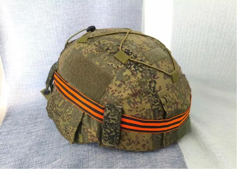 Russian Camouflage 6B47 Helmet Cover Include Ribbon