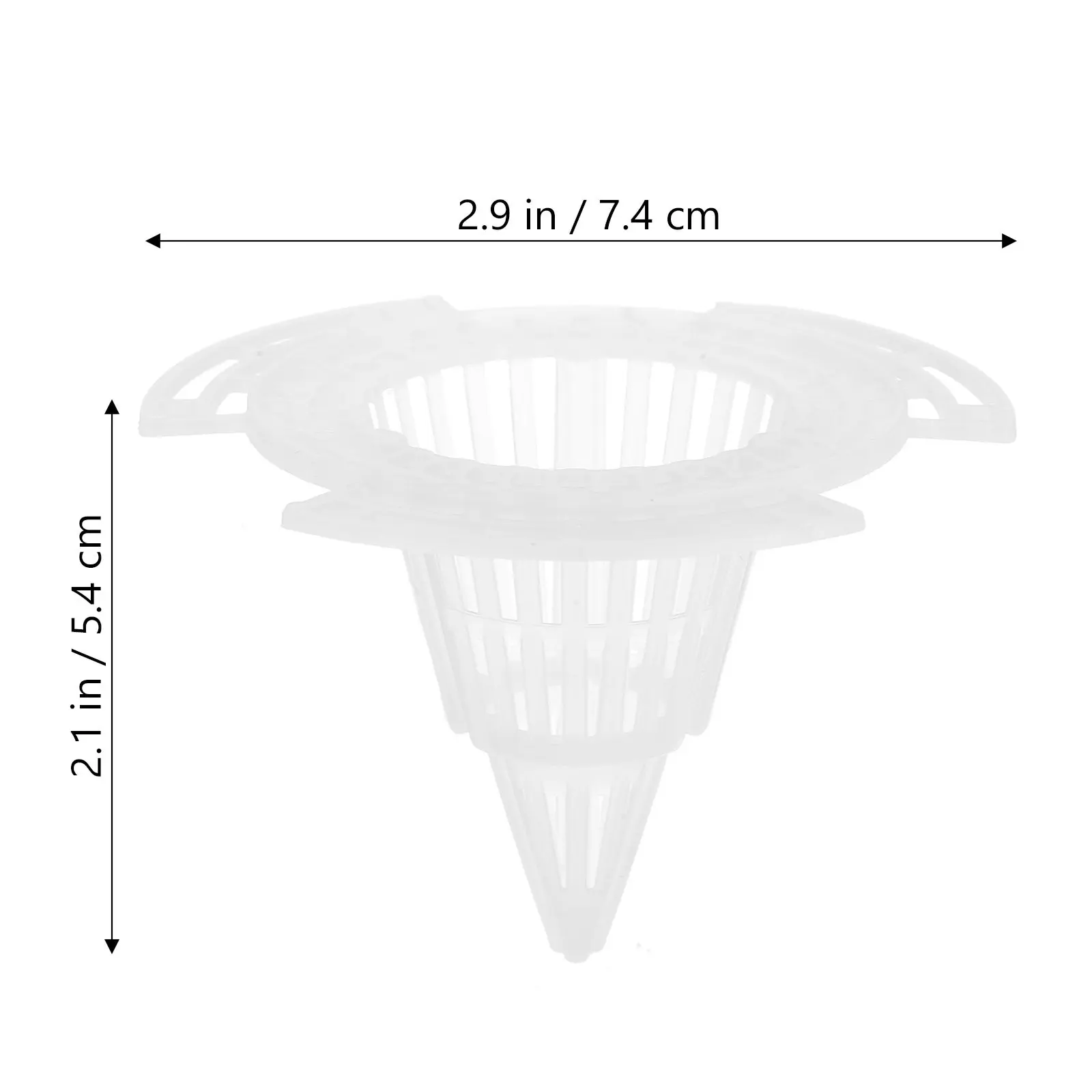 20Pcs Flower Pot Hole Mesh Pads Cone Planter Bottom Drainage Net Mats Plastic Pot Cushion for Garden Bonsai Plant Root