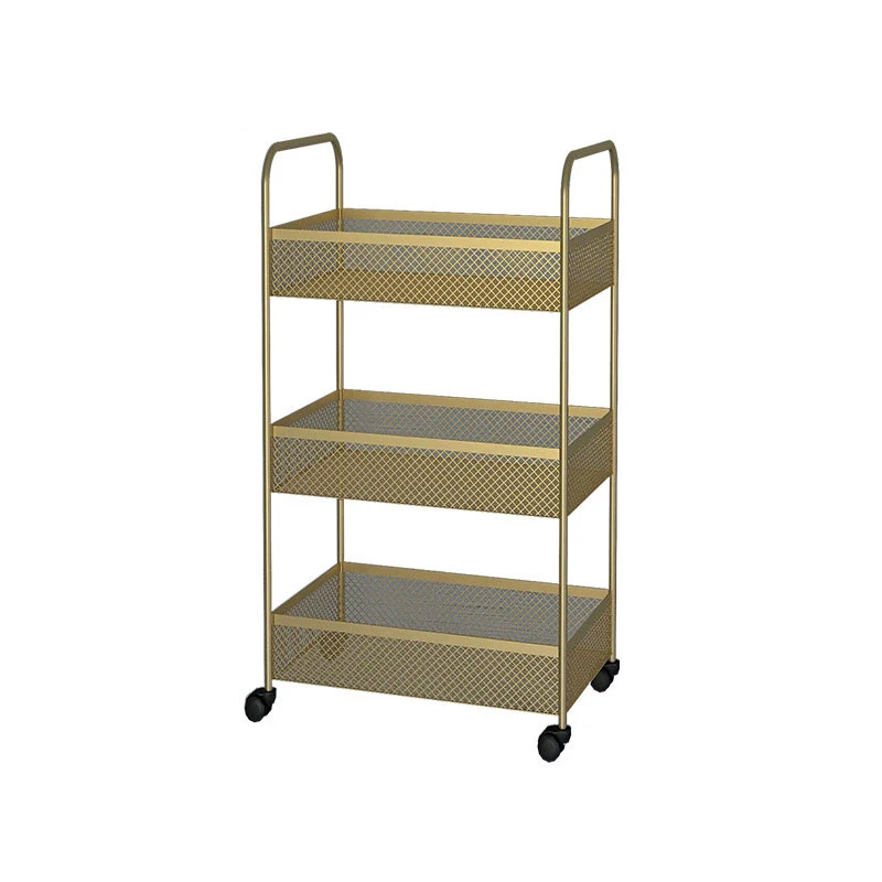 Salon Trolley Multi-tier Equipment Cosmetic Trolley Home Storage Rack Iron Organizer Shelf Multifunctional Cart with Wheels