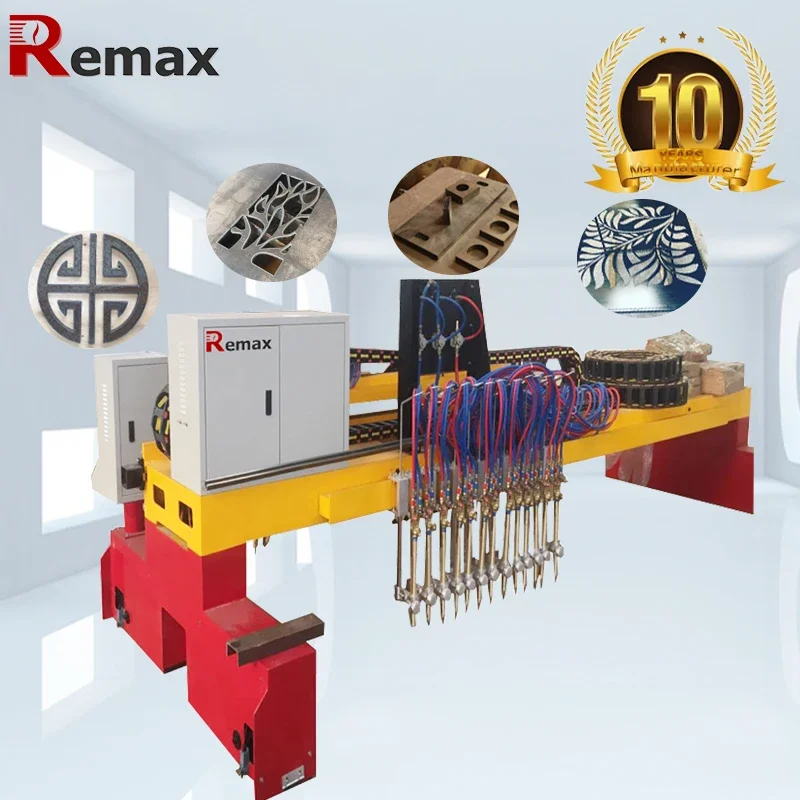 Gantry Type Thick Metal Cutter 3000x6000mm Plasma Gas Flame Cutter Gas Cutting Machine