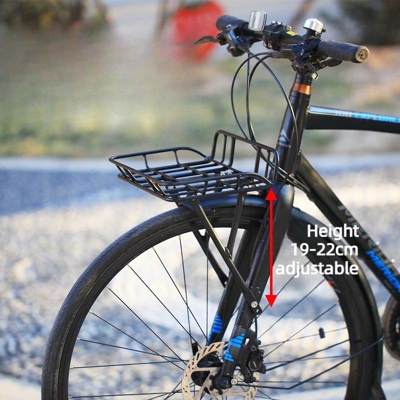 Aluminum Alloy Gravel Bike Front Shelf Lightweight Durable Sturdy Triangular Tube Bicycle Luggage Carrier Bicycle Accessories