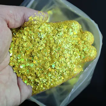 106 barev Velkoobchodní 1KG šestiúhelníkové holografické robustní třpytivé tipy na nehty, objemové třpytivé práškové vločky, třpytivé třpytky, pryskyřice, krystal 12 nejlepší prodej třpytky 1kg - №3