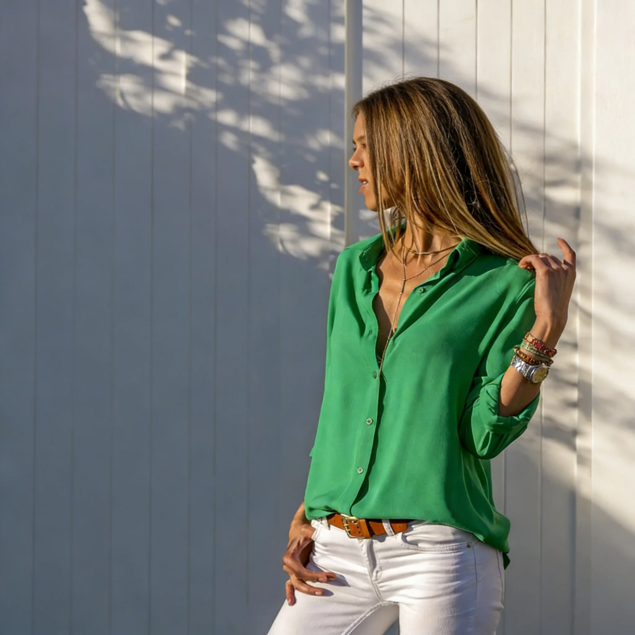 Zagros Damen-Herbsthemden, Polokragen, Büro-Damenhemden, Vintage-Hemden, locker sitzende Hemden, modische Oberteile