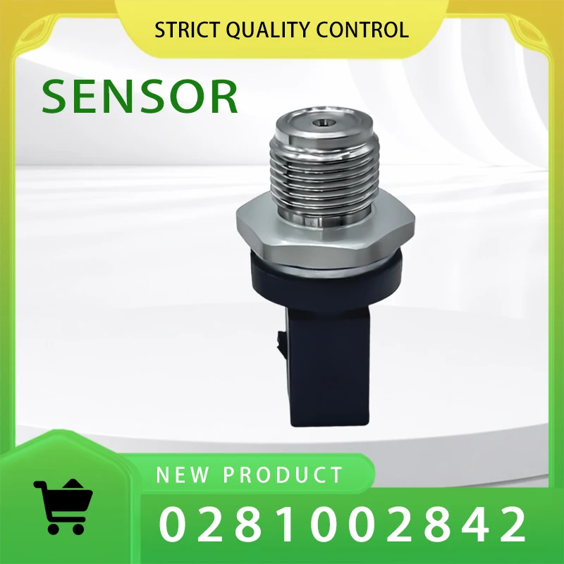 0281002842 Flat Connector Diesel Common Rail Pressure Sensor,Fuel Pressure Monitoring Component For Rebuild.LI2030
