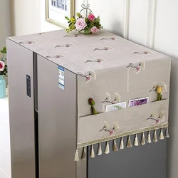 Single Door Refrigerator Cover Dust Cloth Protective Cover Cover Cloth European Top Cloth Cover Microwave Oven Cover