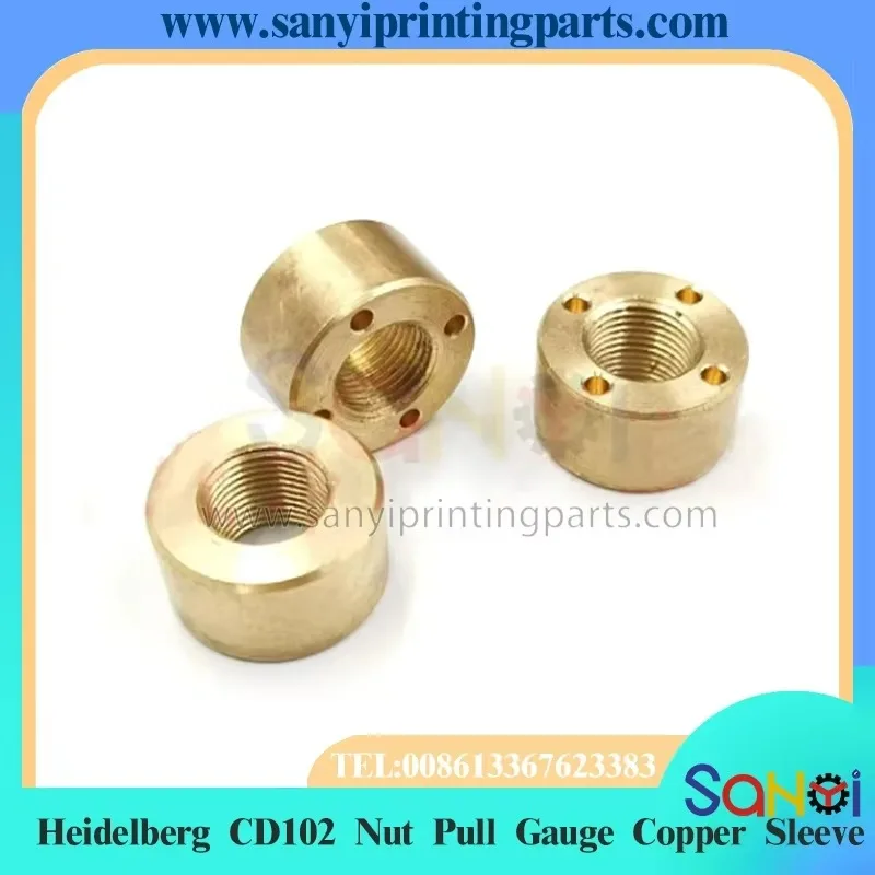 jauge-de-traction-d'ecrou-heidelberg-cd102-5-pieces-manchon-en-cuivre-pour-pieces-de-machine-d'impression