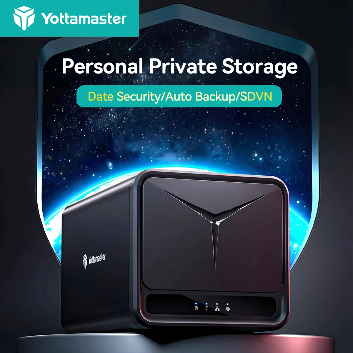 

Yottamaster Raid NAS Storage Server RAM Home Network Storage 2.5”3.5“SATA HDD SSD External Case Automatic Backup Remote Access