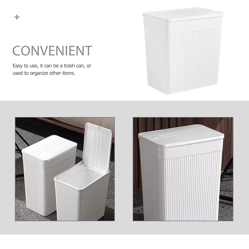 

Commercial Trash Can Push Household Slim Sorting Wastebasket Dryer Office Stainless