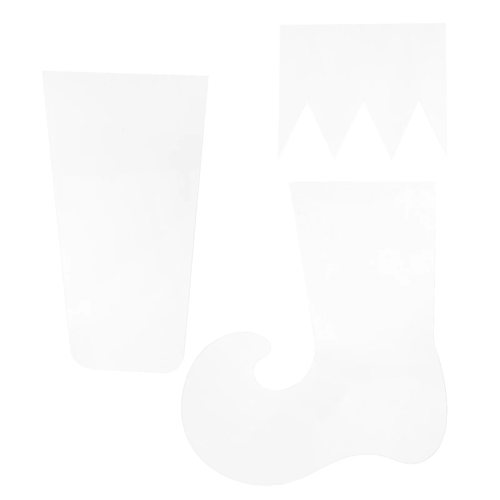 3 قطعة عيد الميلاد تخزين اللحف قالب مجموعة الاكريليك الخياطة الحكام خليط لحاف لوازم DIY بها بنفسك قزم جوارب عطلة الحرف #5