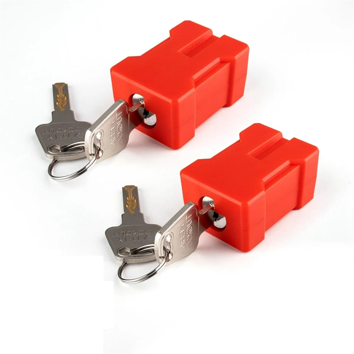 

2Set Plug Lock-Electrical Cord Plug Lockout Device,Electrical Shutdown Service Fits U.S Standard 2 and 3-Pronged Plugs