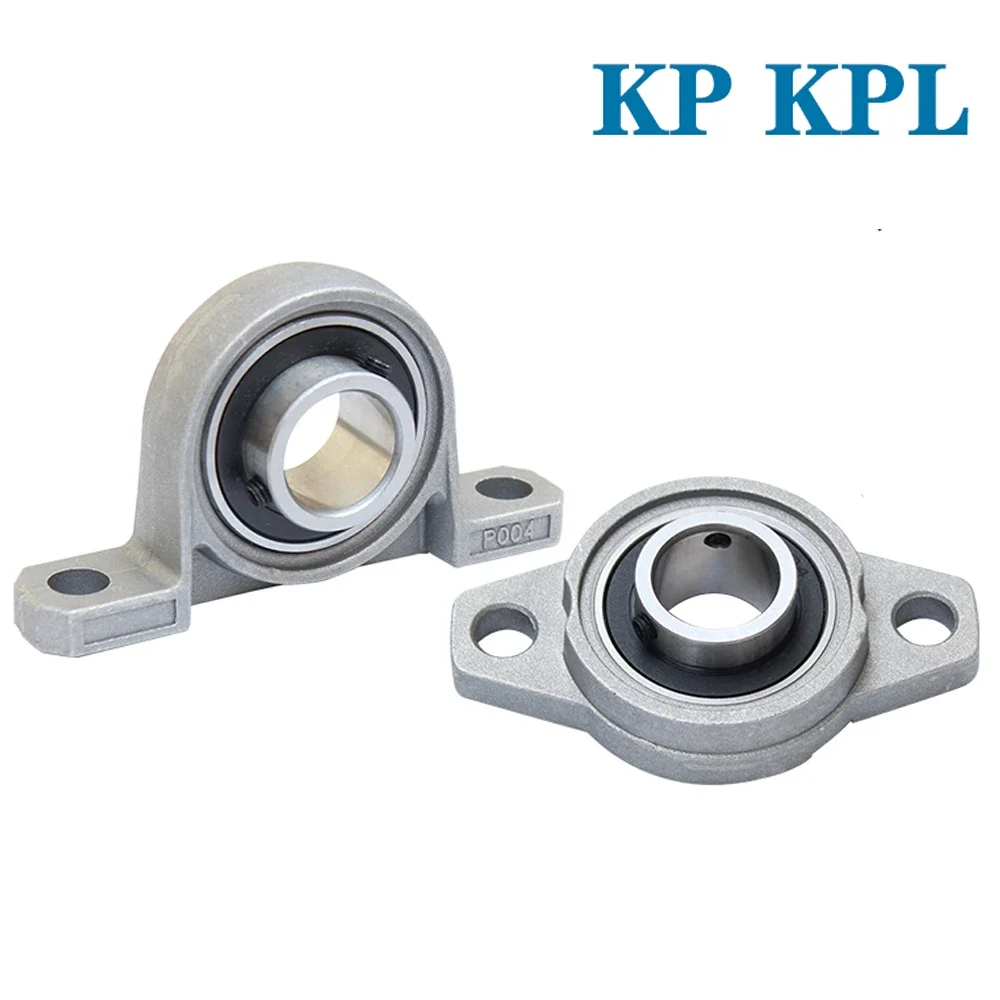 Bore Ball Bearing Pillow Block Mounted Support Zinc Alloy Diameter 8mm - 30mm KFL08 KFL000 KFL001 KP08 KP000 KP001 KP002 Steel