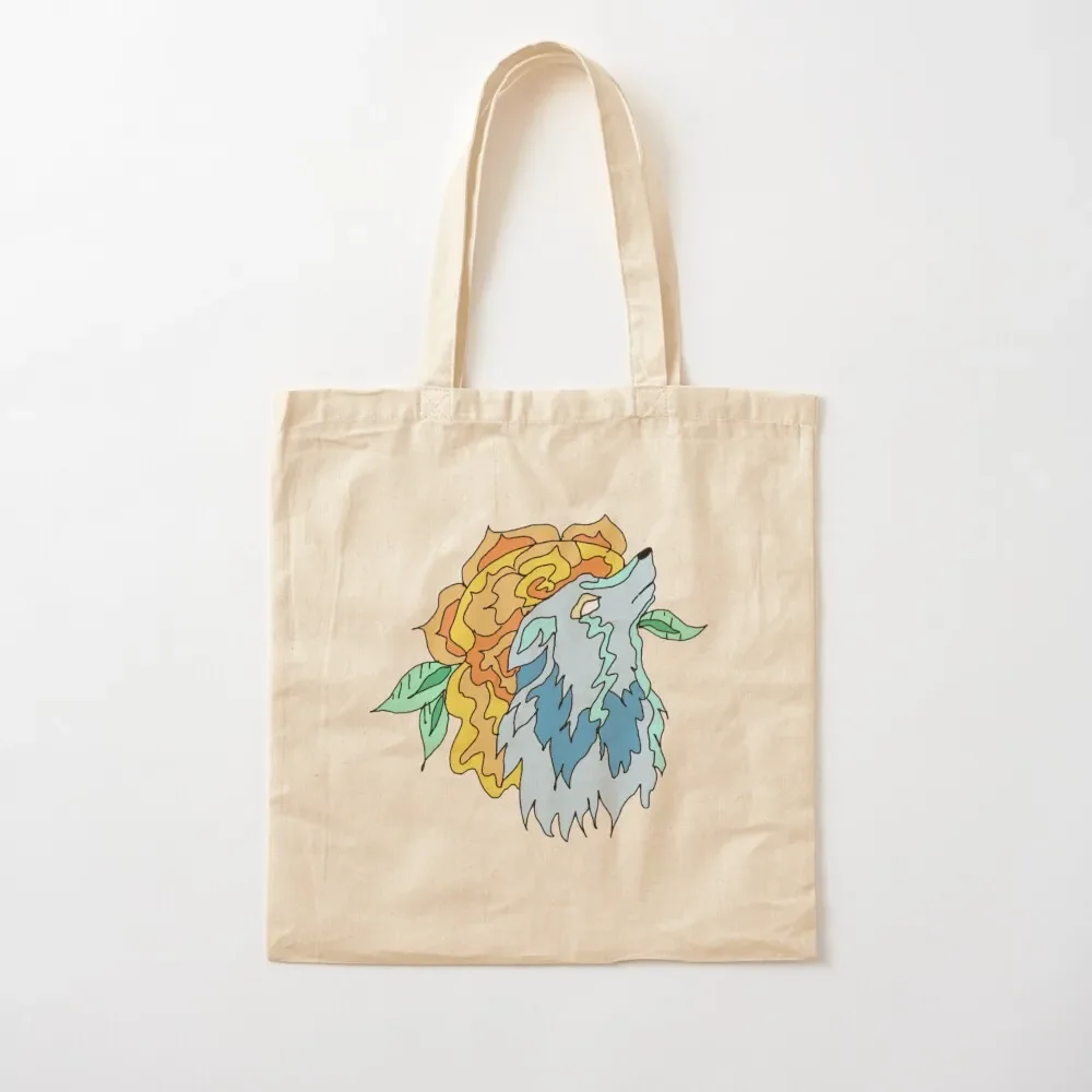 

Blue wolf Tote Bag shopper bag women hand bag free delivery bags ecological bags