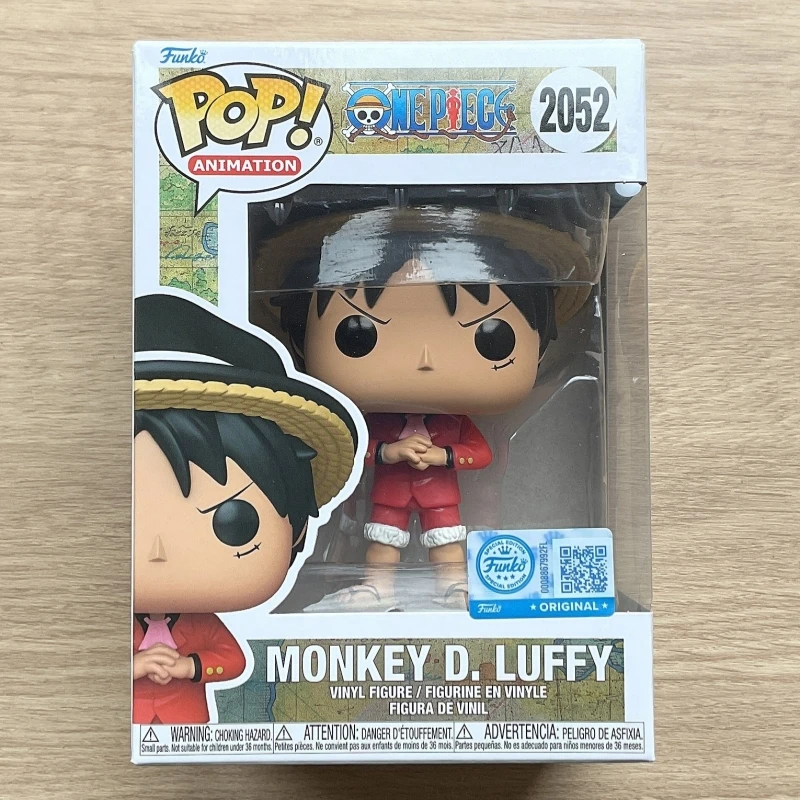Funko Pop! Original One Piece Monkey D. Luffy # 2052 Vinyl-Figur - Anime Sammlermodell Desktop-Dekoration Spielzeug Geschenk für Fans