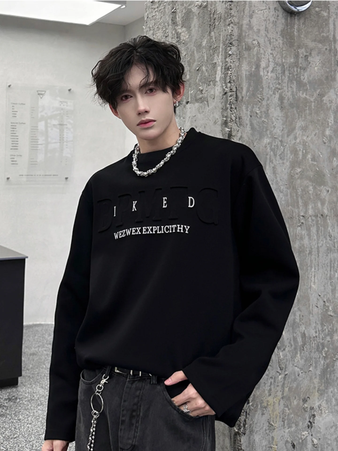 

Мужской свитшот с круглым вырезом и буквенным принтом, с длинными рукавами, повседневный, удобный, свободного кроя, осенняя модная спортивная одежда от JiaRong