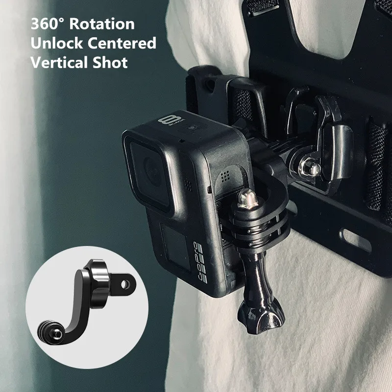 Vertical Mount for GoPro 13 12 11 10 9 8 Insta360 X4 X3 DJI Osmo Action 4 Vertical Frame Camera Vertical Mount Vertical Adapter