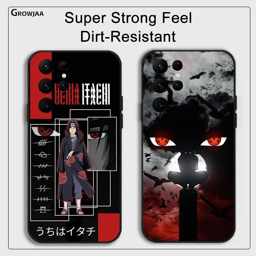 Narutos-Anime I-ITACHI Phone Case for Samsung Galaxy S24 Ultra S22 S23 Ultra S21 S20 Protective Silicone Funda